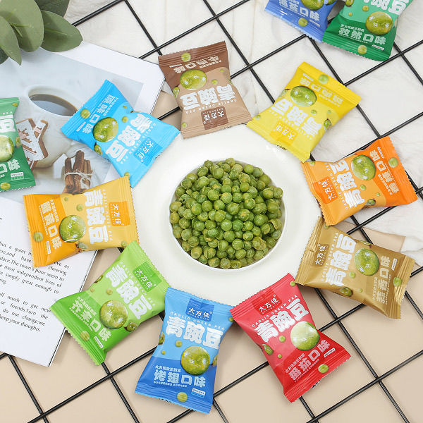 大方佳美国青豌豆蒜香牛肉芥末烧烤小包装散装办公室零食坚果炒货