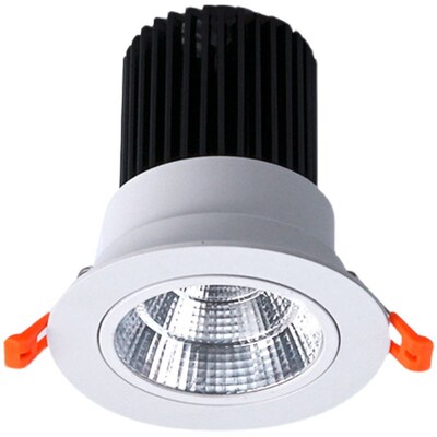 嵌入式黑色led射灯天花灯防眩筒灯15W20W开孔90 95mm9公分9.5厘米