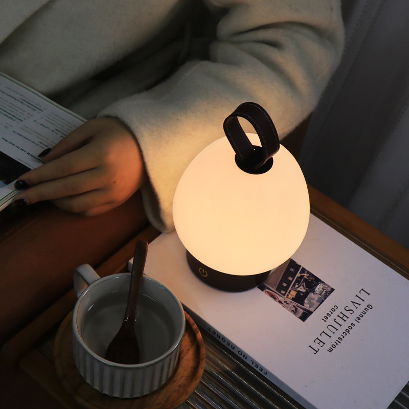 侘寂风台灯复古高级感创意简约中古摆件卧室睡眠桌灯氛围灯床头灯