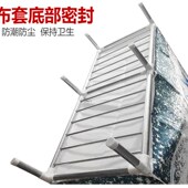 牛津布衣柜单人钢管加粗加厚出租房用简易衣柜钢架全封闭拉链衣橱