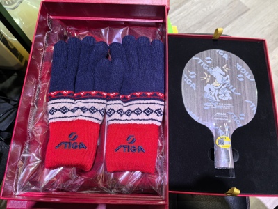 斯帝卡底板马年生肖纪念拍马踏飞燕限量珍藏礼盒正品乒乓球拍