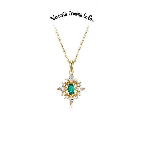 英伦王朝祖母绿宝石项链