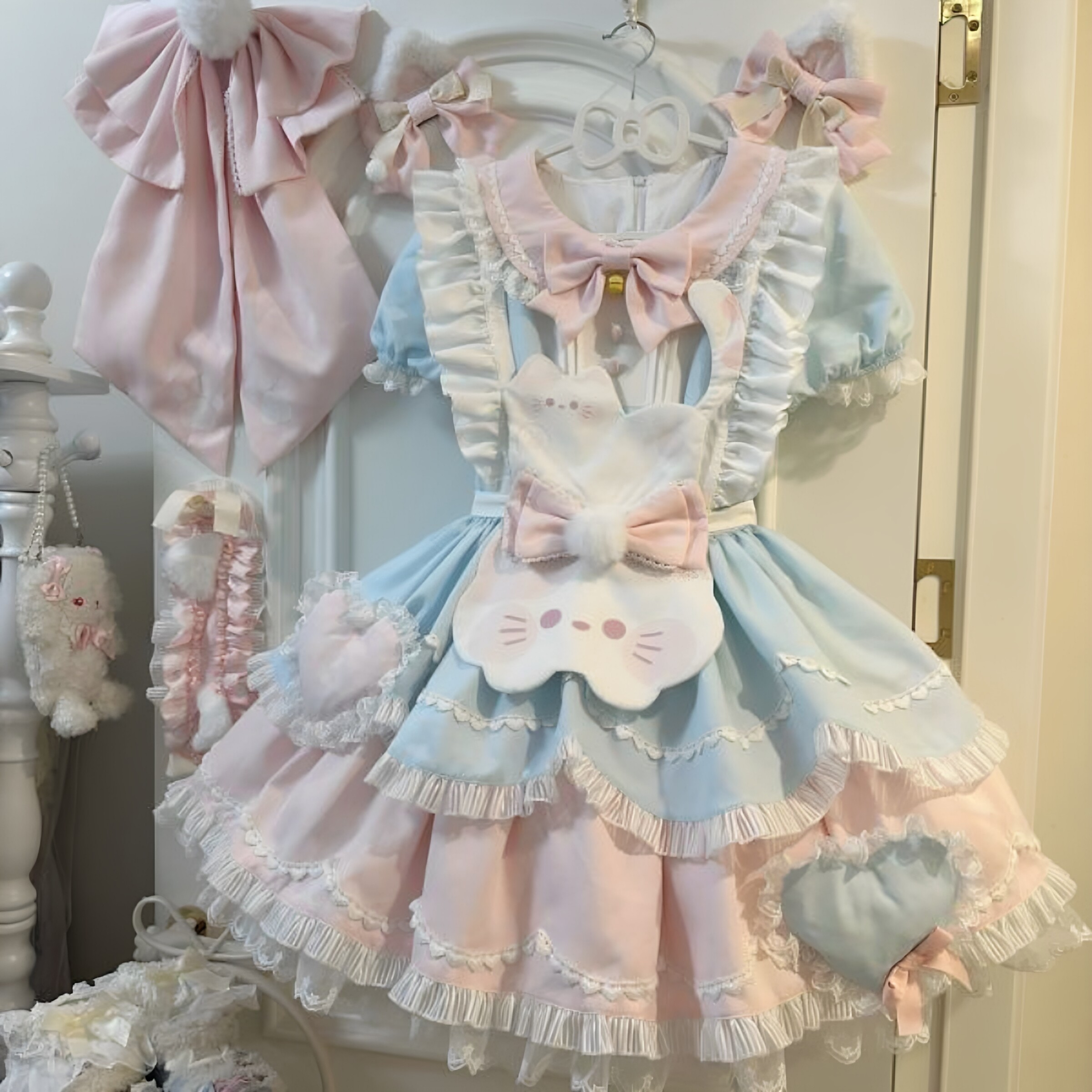 |甜茶少女lolita公主裙蓬裙短袖