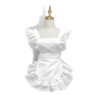 原创太极服加围裙中华风爆改小厨娘cos私设洛丽塔Lolita旗袍浅蓝