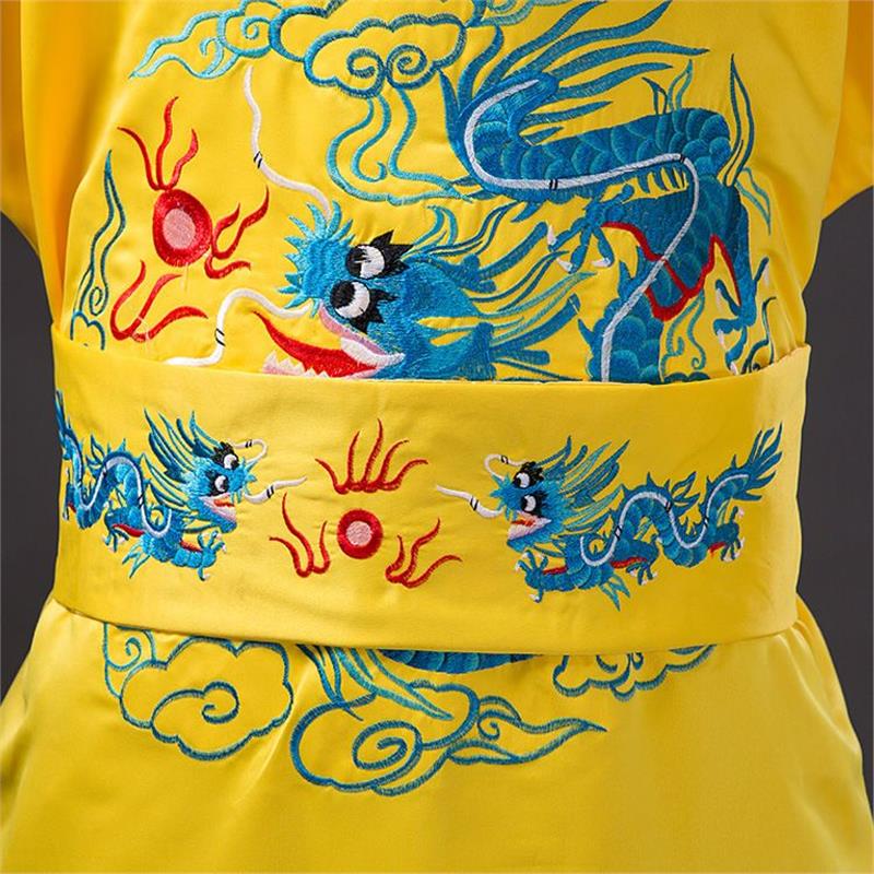 一件龙袍皇帝服装古装cos古代清朝服装明朝汉服绣龙黄上男装演出