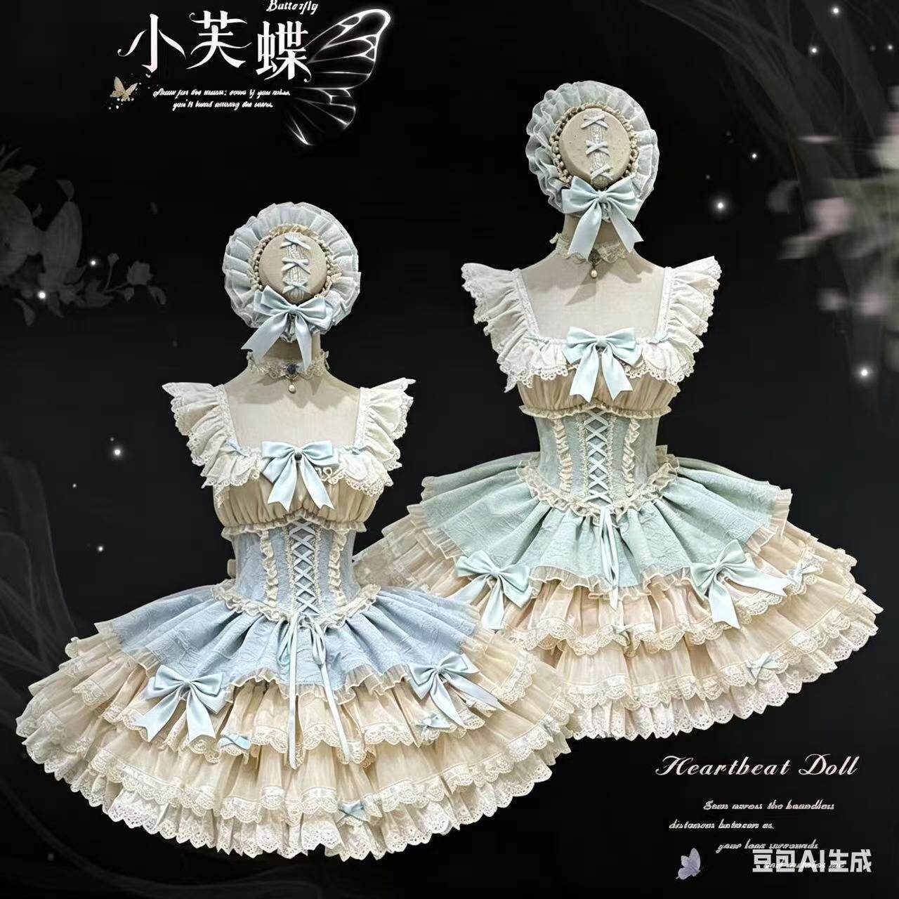 小芙蝶Lolita芭蕾风洛丽塔连衣裙