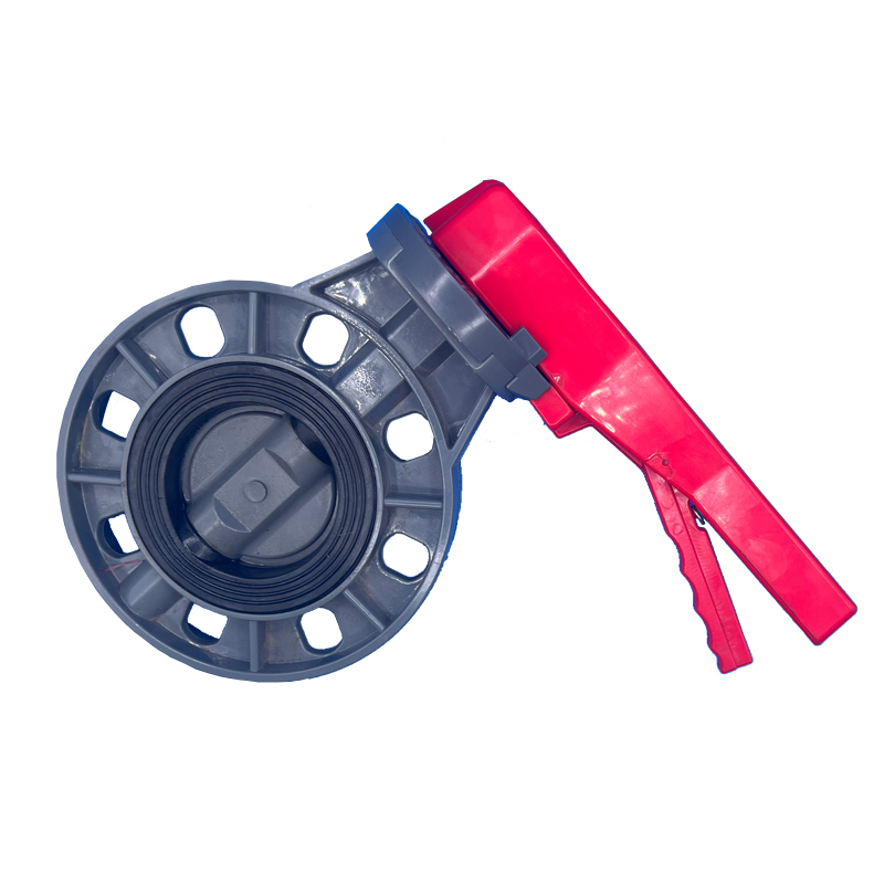 pvc蝶阀管道阀门开关法兰闸阀给水管配件塑料dn90 110 160对夹式