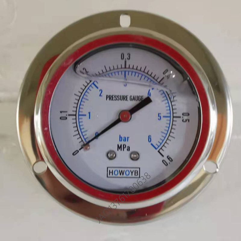 YN60ZT压力表不锈钢充油耐震G1/4公英制螺纹Mpa/bar液压油压真空