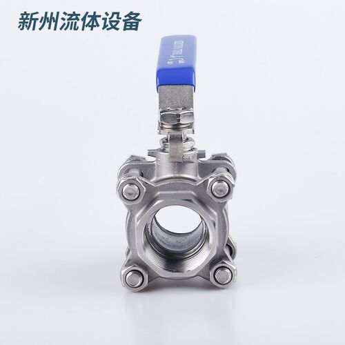 201/304不锈钢3PC球阀内螺纹三片式内丝直通Q81F卡箍卡盘DN15