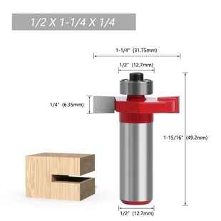 滚珠梯形刀头海棠角门套木工T型刀窗套6mm生态板开槽刀修边机铣刀