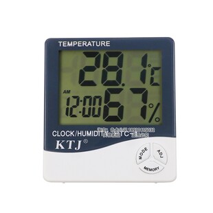 1温湿度计办公室仓库家用室内电子大屏数显温度湿度测试仪 HTC