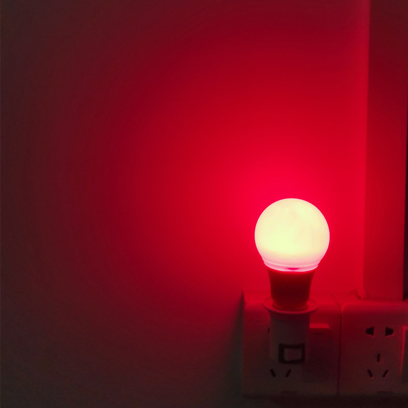 LED插电氛围小夜灯卧室浪漫粉色补光网红灯蓝紫红变色拍照粉紫灯