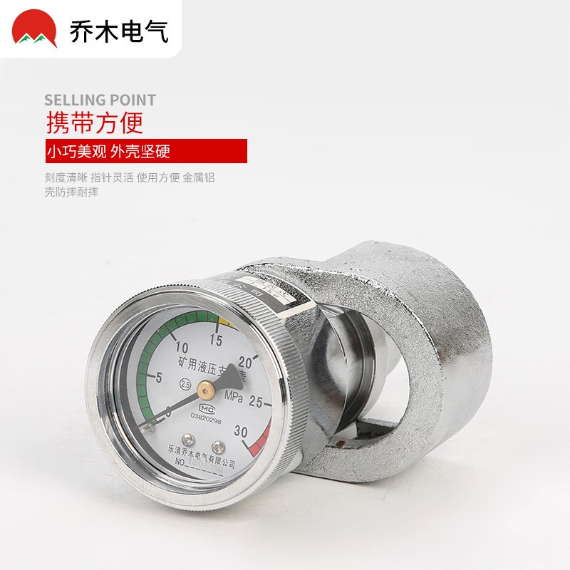 DZ-30型单体液压支柱测压仪压式矿用压力表测力计30/40/60mpa
