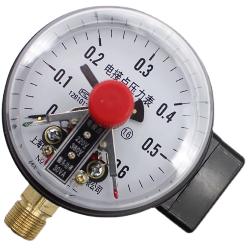 YX150/YXC-100磁助式电接点压力表0.6/1/1.6MPA油压/水真空表亿川