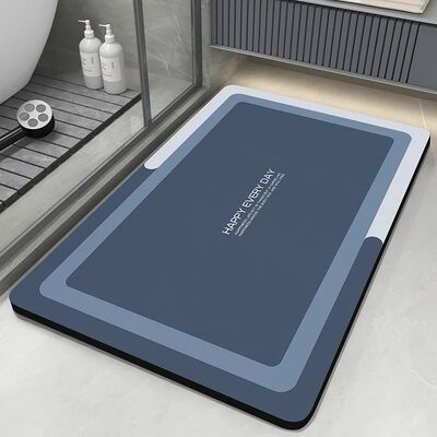 Diatomite Bath Mats Bathroom Absorbent Anti Slip Floor Mat F