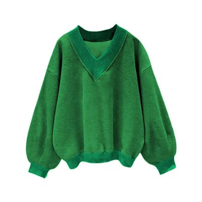 Women's Casual Y2K Long Sleeve Basics Sweatshirts 2026 Winte