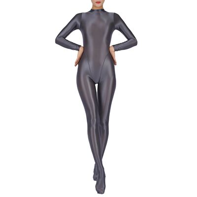 Women Full Body Jumpsuit Sports Gym Yoga Tights Bodysuit Lon
