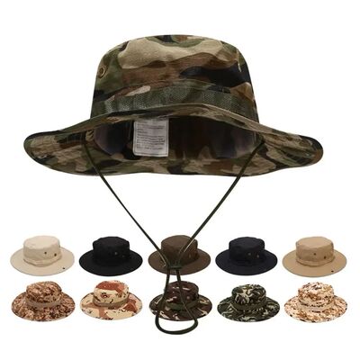 Camouflage Boonie Hat Tactical Bucket Hats Panama Summer Cap
