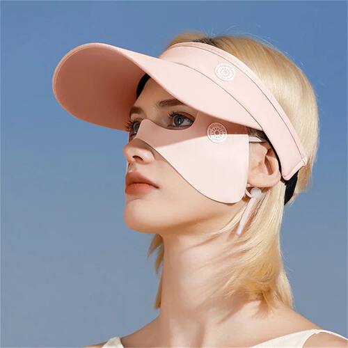 Summer Ice Silk Mask Sunscreen Face Scarf Solid Color Sunscr