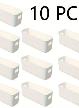 10pcs multifunctional storage box durable large-capacity des