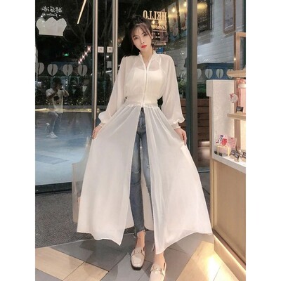 Long Jackets Women Summer Thin Sun-proof Korean Fashion Ins