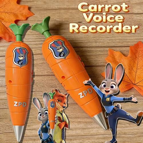 Zootopia 2 Carrot Recorder Pen | Judy & Nick Style for Kids