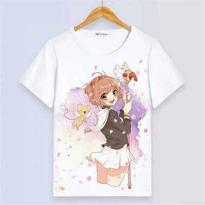Card Captor Sakura Women Kawaii T shirt Short Sleeve Summer