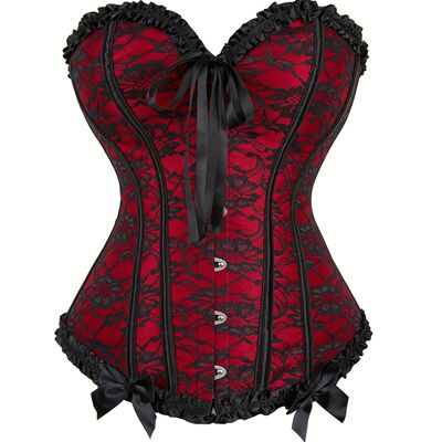 Sexy Gothic Corsets and Bustiers Top Overbust Corset Belt Sl