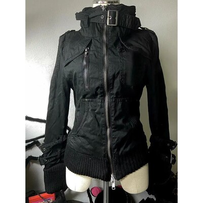 2026 Gothic American Vintage Hooded Coats Women Sweatshirts