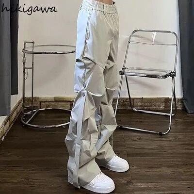 Harajuku Joggers Women Sweatpants Streetwear Hip-hop Folds P