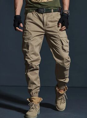 High Quality Khaki Casual Pants Men Tactical Joggers Camoufl
