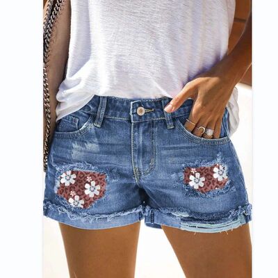 Summer European American Women's New Versatile Distressed De
