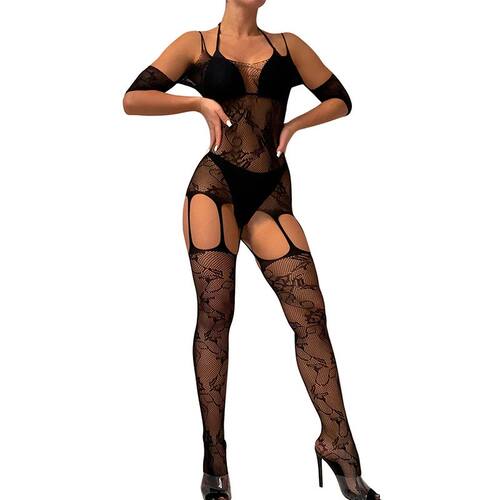 One Piece Open Bra Crotchless Bodystocking For Sex Lace Tran