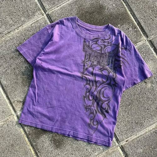 2000s American New Retro Casual Hip-Hop Gothic Print Women C