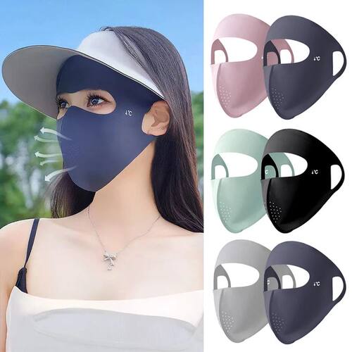 1/2Pcs Summer Full Face Mask Sun Protection Men Women Face M