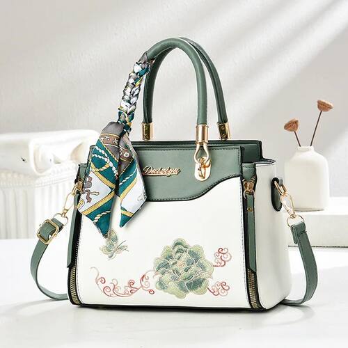 Luxury Brand Designer Women's Handbag Classic Embroidery Cro