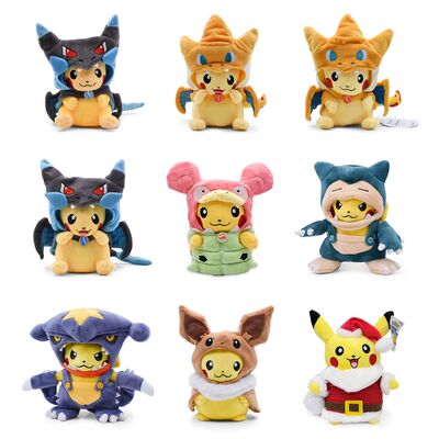 Cos Eevee Pikachu Cosplay Plush Toys Pikachu Peluche Lucario