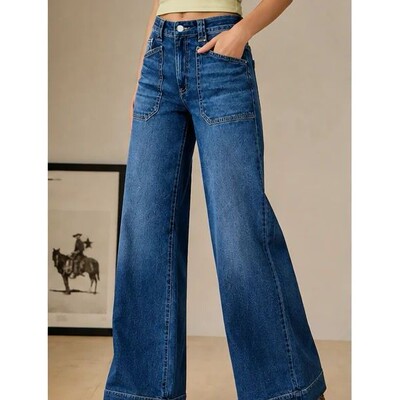 Sidefeel Women's High Waisted Stretchy Straight Leg Jeans |