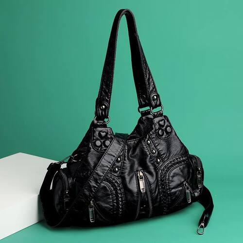 Black Y2k Women Shoulder Bag Vintage Punk Goth Fashion Desig
