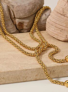 Keen on Necklace Adjustable Stainless Steel European America