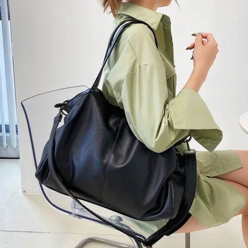 Big Black Shoulder Bags for Women Large Hobo Shopper Bag Sol
