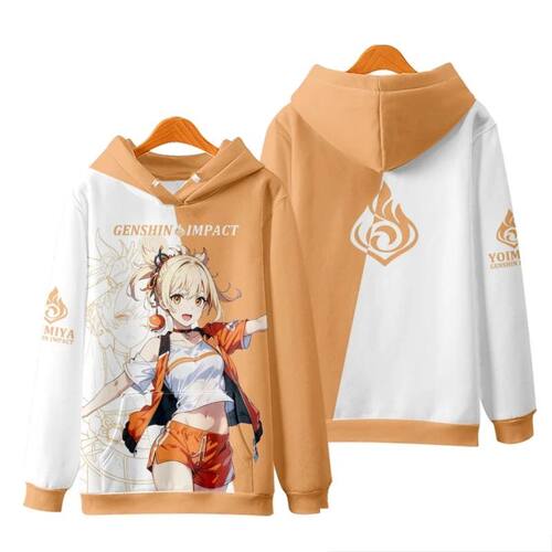 Yoimiya Game Genshin Impact Cosplay Hoodies For Men Women 3D