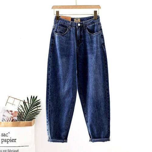 Women's High Waist Loose Fit Denim Jeans Casual Vintage Bagg