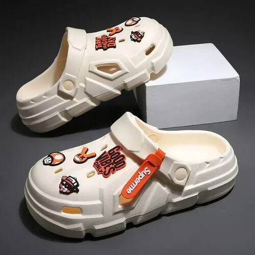 Men Clogs Non-slip Thick-soled Casual Shoes Outerwear Beach