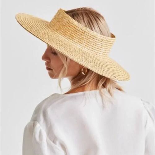 Summer Empty Top Round Sun Hats for Women Elegant Wide Large