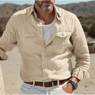 for Shirts Man Shirt Men Linen