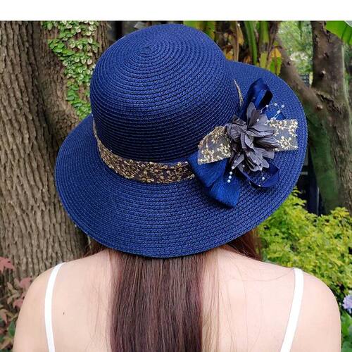 Fashion Women Summer New Women's Sun Hat Bucket Cap Beige La