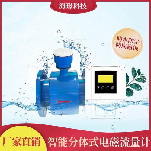 分体式电磁流量计水流量仪高精度稳定耐腐横河技术可定制智能数显