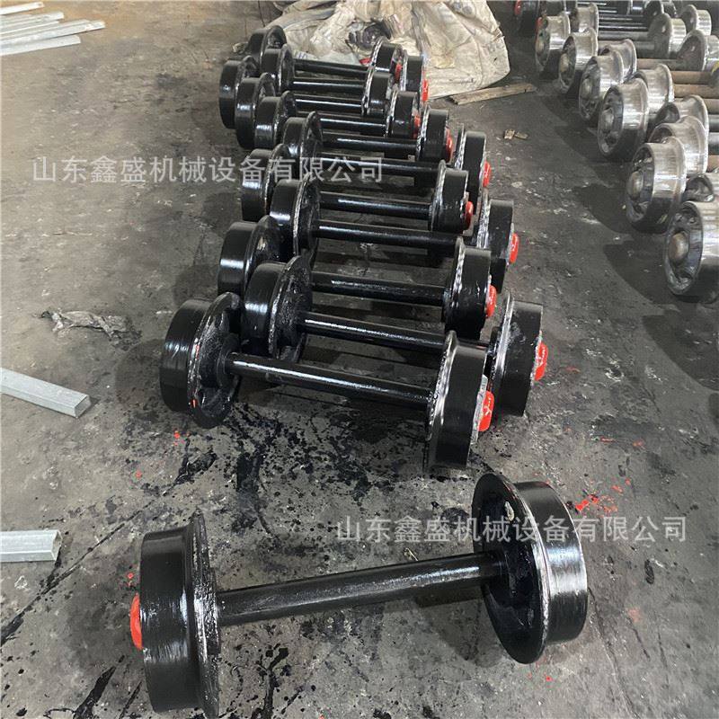 350铸钢矿车轮 防尘闭式轨道轮 实心窑车轮对 空心加厚矿车轮厂家