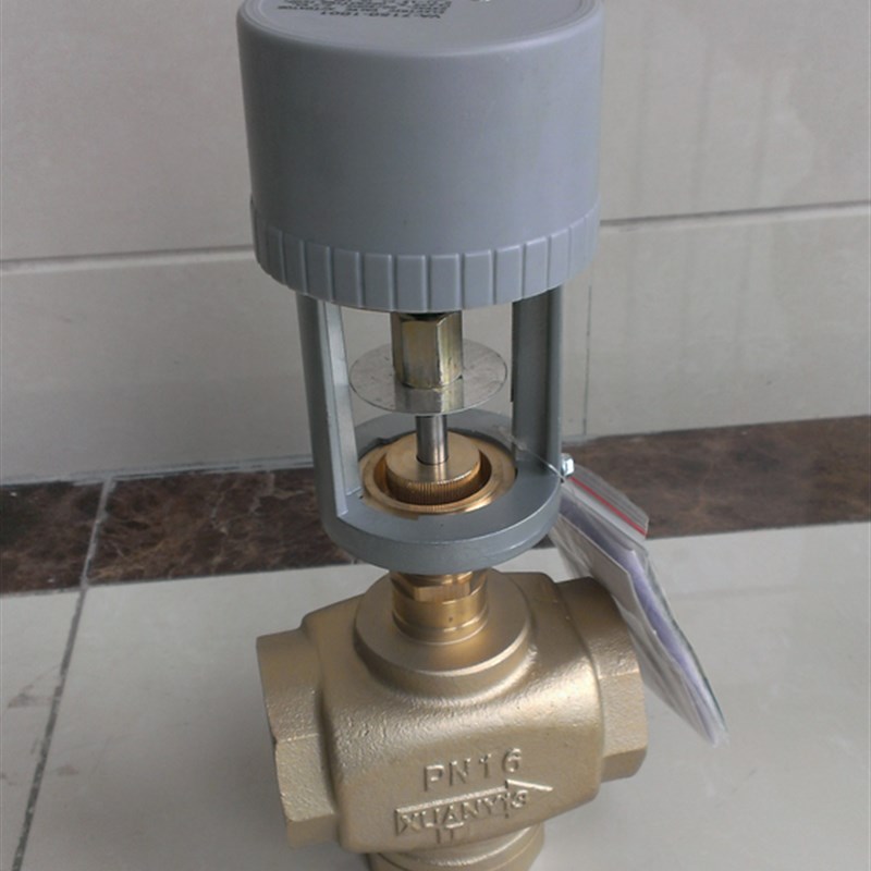 风机盘管电动二通阀 开关型电动二通阀 AC220V  AC24V 电动阀